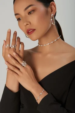 Pasquale Bruni FIGLIA DEI FIORI CHOKER- White Gold|Necklaces