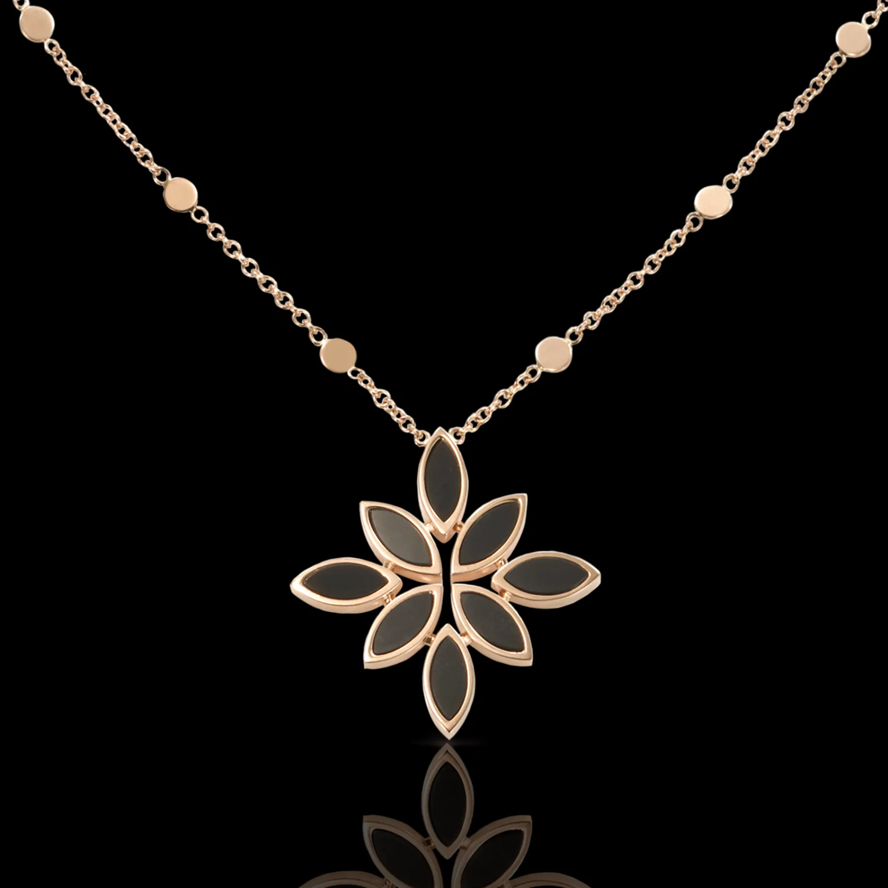 Pasquale Bruni GHIRLANDA LUCE DI LOTO NECKLACE- Rose Gold|Necklaces