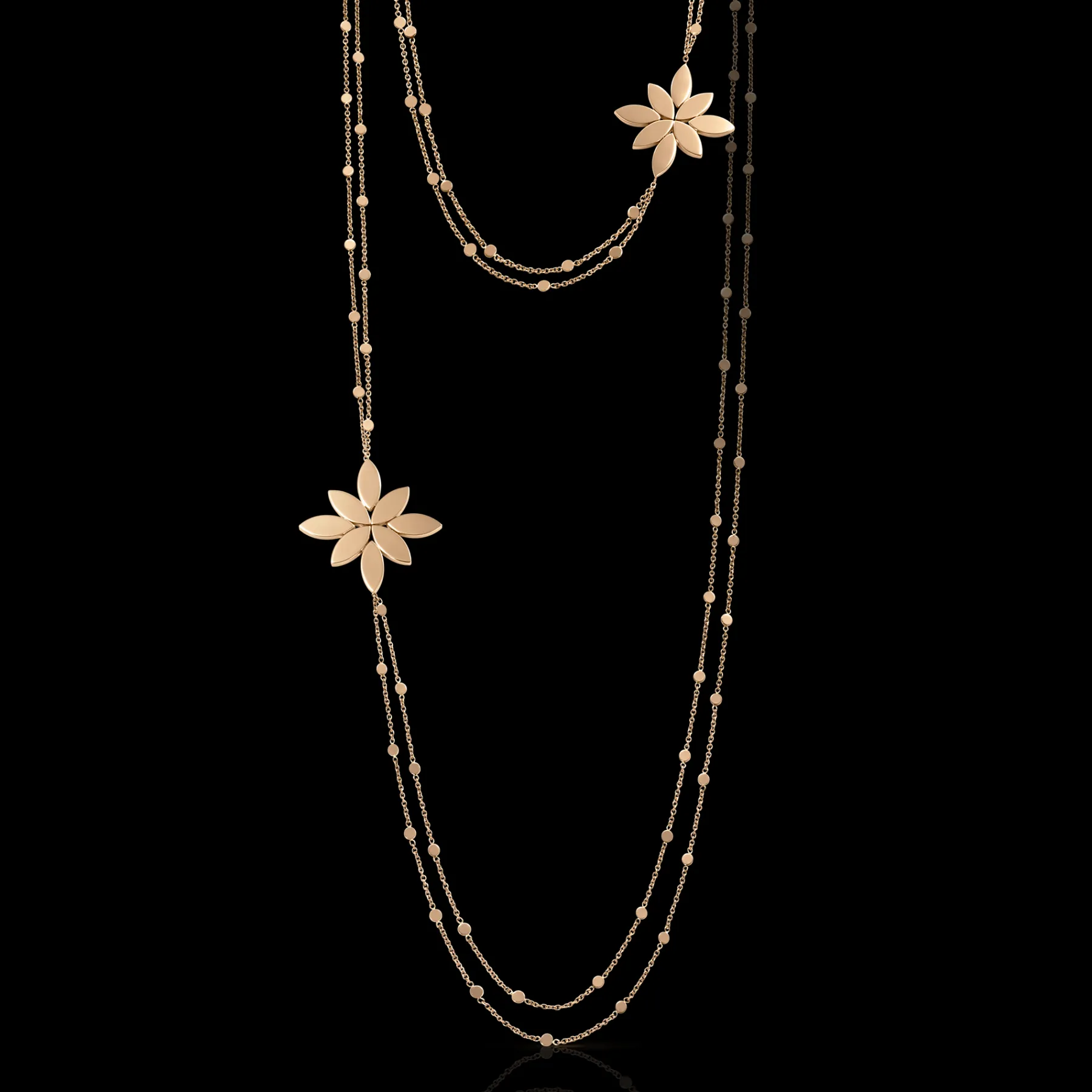 Pasquale Bruni GHIRLANDA LUCE DI LOTO SAUTOIR- Rose Gold|Necklaces