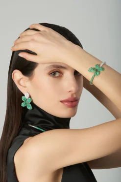Pasquale Bruni GIARDINI SEGRETI GREEN SOUL BRACELET- Emerald|White Gold