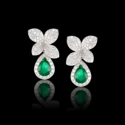 Pasquale Bruni HEART TO EARTH EARRINGS- Emerald|Heart To Earth