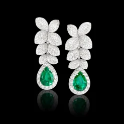Pasquale Bruni HEART TO EARTH EARRINGS- Emerald|Heart To Earth