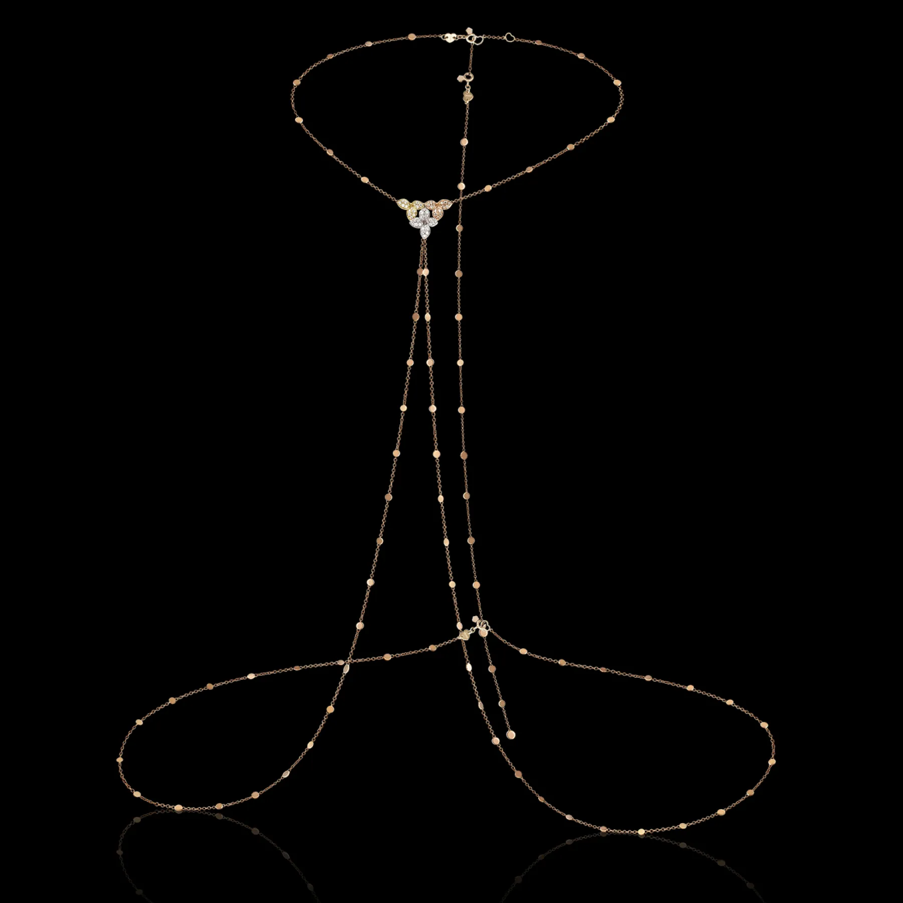 Pasquale Bruni PETIT GARDEN BODY SAUTOIR- White Gold|Rose Gold