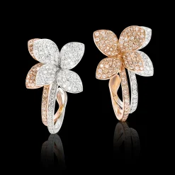 Pasquale Bruni PETIT GARDEN LIBELLULE EARRINGS- White Gold|Rose Gold