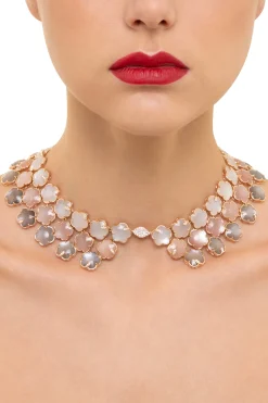 Pasquale Bruni PETIT JOLI BOUQUET LUNAIRE COLLIER- Moonstone|Rose Gold