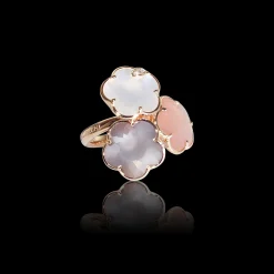 Pasquale Bruni PETIT JOLI BOUQUET LUNAIRE RING- Moonstone|Rose Gold