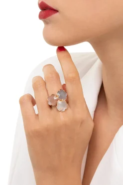 Pasquale Bruni PETIT JOLI BOUQUET LUNAIRE RING- Moonstone|Rose Gold