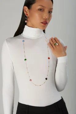 Pasquale Bruni PETIT JOLI BOUQUET SAUTOIR- Agate|Rose Gold