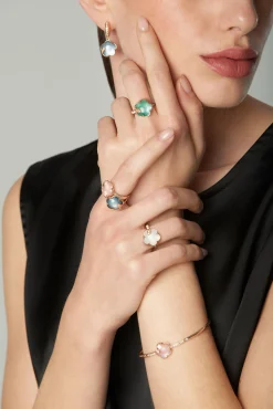 Pasquale Bruni PETIT JOLI LUNAIRE RING- Moonstone|Rose Gold