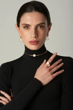 Pasquale Bruni PETIT JOLI LUNAIRE RING- Moonstone|Rose Gold