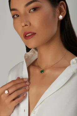 Pasquale Bruni PETIT JOLI NECKLACE- Agate|Rose Gold