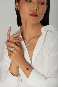 Pasquale Bruni PETIT JOLI NECKLACE- Moonstone|Turquoise